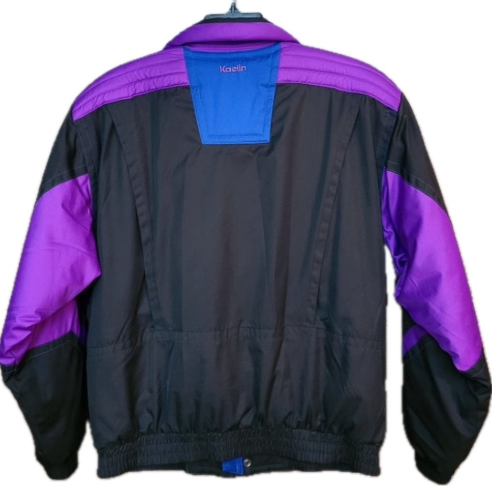 💜🖤Vintage Kaelin Snowboard Ski Jacket Colorblock Retro 90's L - Picture 2 of 6